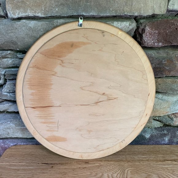 Wood Burned Plate Mountain Pyrography Chalet Cabin Wall Decor Handcrafted - Picture 7 of 7